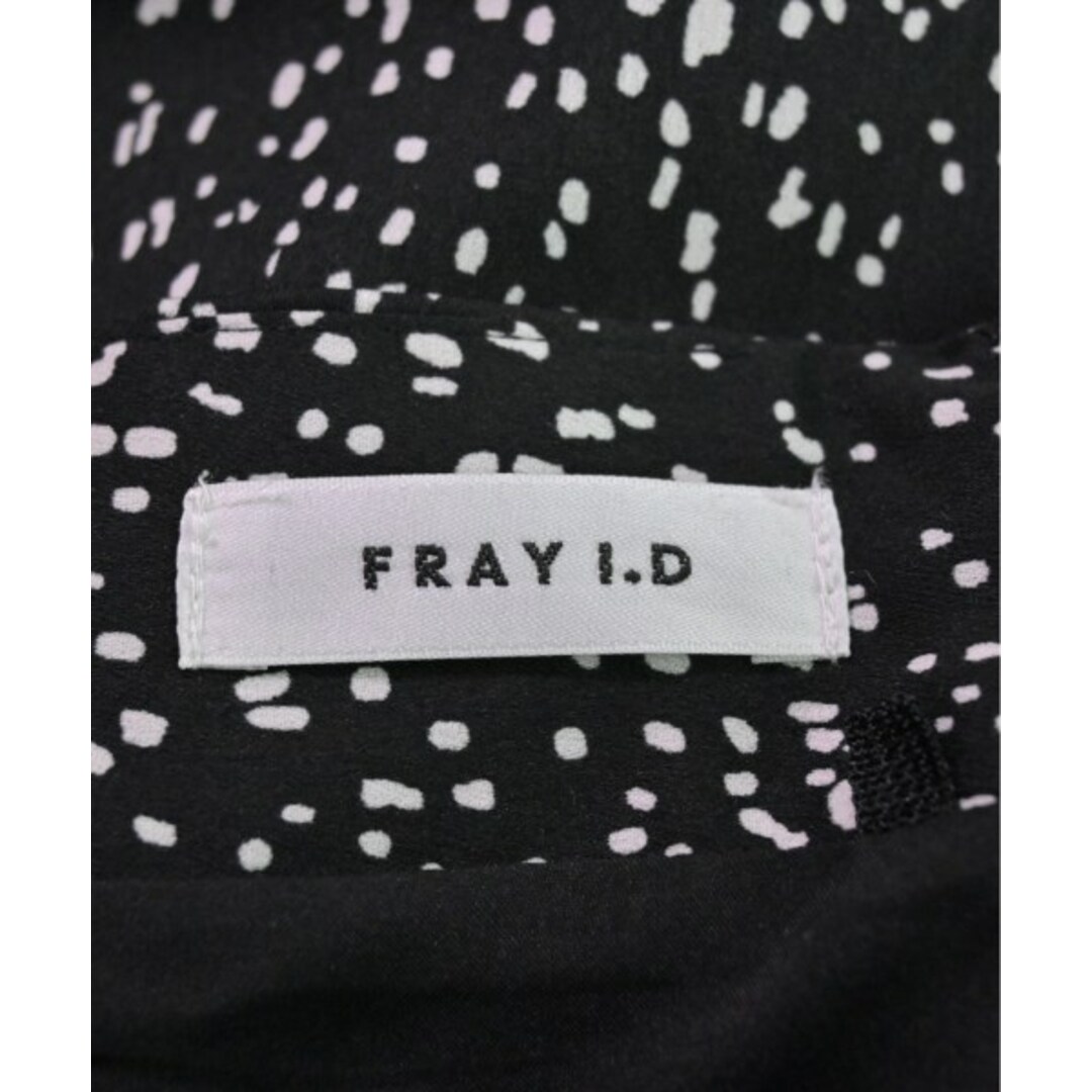 FRAY I.D(フレイアイディー)のFRAY I.D ロング・マキシ丈スカート 1(M位) 黒x白(総柄) 【古着】【中古】 レディースのスカート(ロングスカート)の商品写真