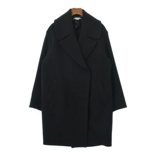 ステラマッカートニー(Stella McCartney)のSTELLA McCARTNEY チェスターコート 36(XS位) 黒 【古着】【中古】(チェスターコート)