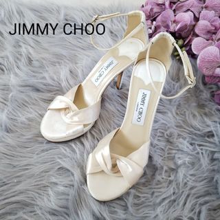 ジミーチュウ(JIMMY CHOO)のJIMMY CHOOサテンクロス ハイヒールサンダル 36サイズ(ハイヒール/パンプス)