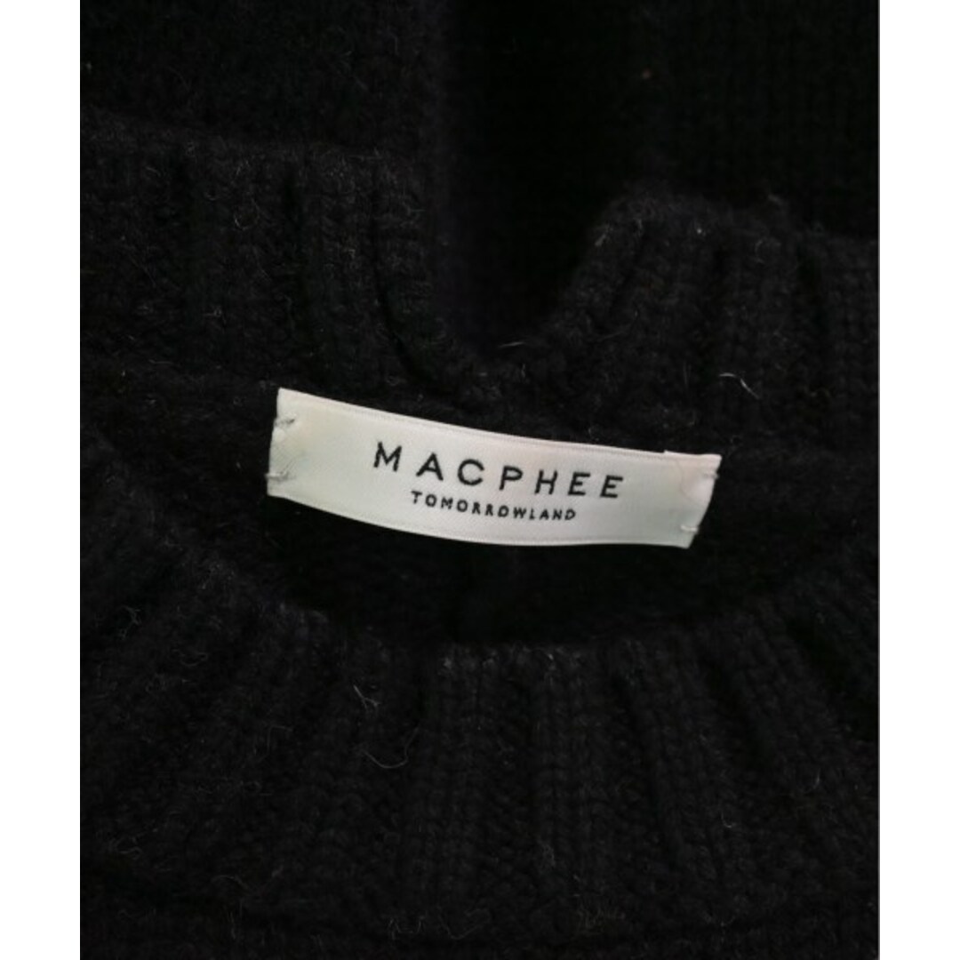 MACPHEE(マカフィー)のMACPHEE マカフィー ニット・セーター S 黒 【古着】【中古】 レディースのトップス(ニット/セーター)の商品写真