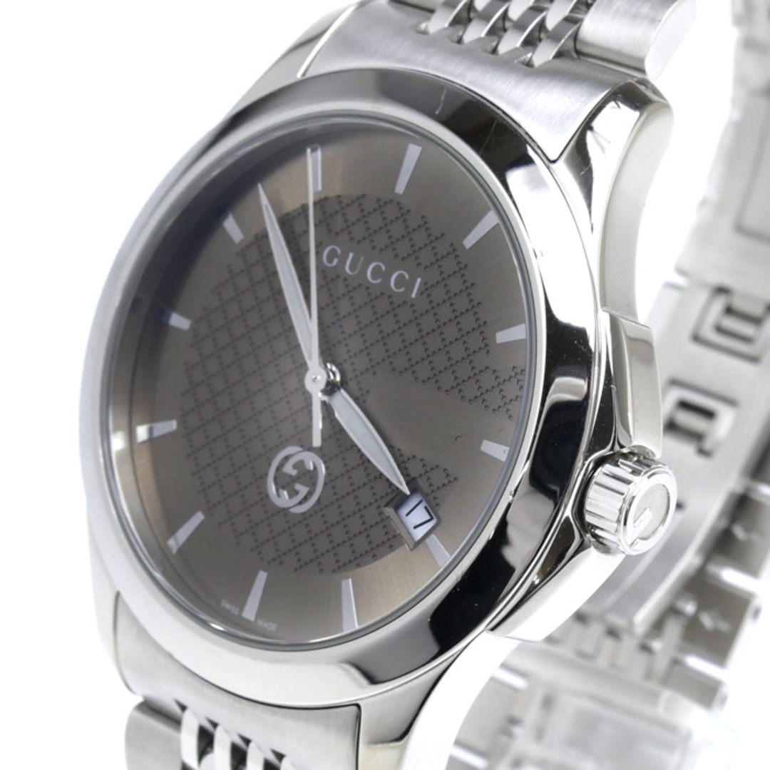 Gucci(グッチ)のGUCCI グッチ Gタイムレス 腕時計 電池式 YA1264107/126.4 38ｍｍ　ブラウン メンズ【中古】 メンズの時計(腕時計(アナログ))の商品写真