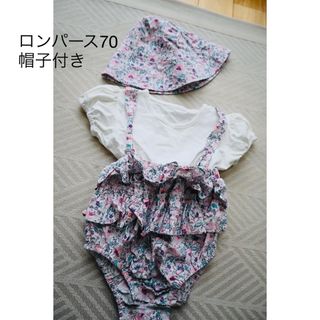 シーイン(SHEIN)のロンパース70帽子付き(ロンパース)