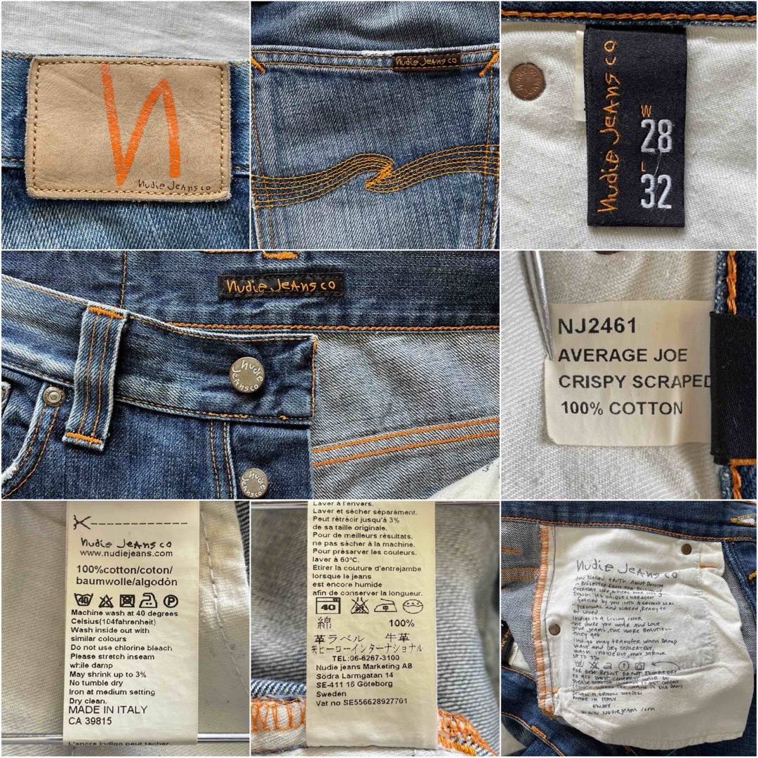 Nudie Jeans(ヌーディジーンズ)のNudie Jeans AVERAGE JOE w28 ヌーディージーンズ メンズのパンツ(デニム/ジーンズ)の商品写真