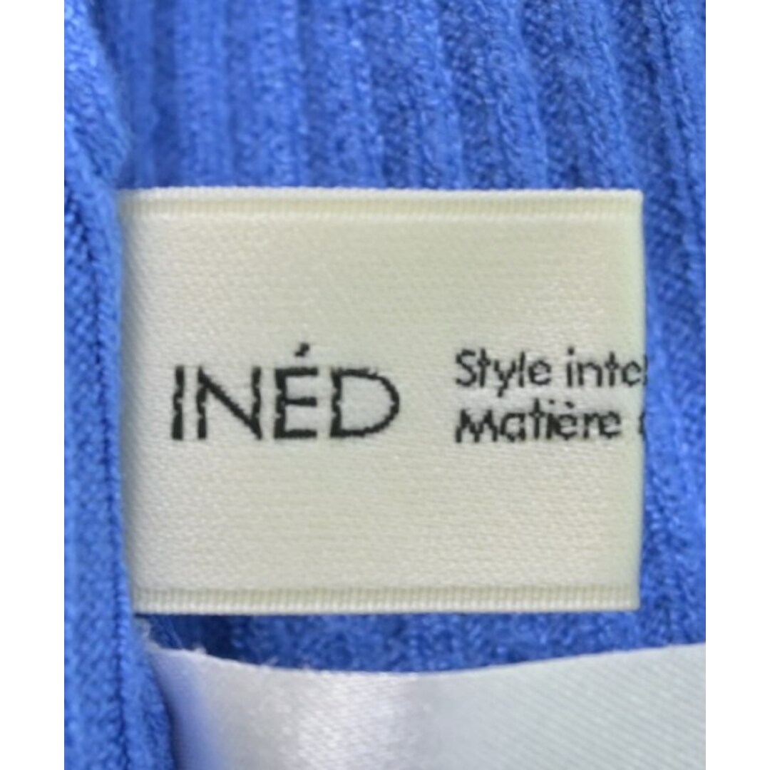 INED(イネド)のINED イネド ニット・セーター 9(M位) 青 【古着】【中古】 レディースのトップス(ニット/セーター)の商品写真