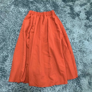 ナル(NARU)のNARUファクトリー　オレンジロングスカート サイズ1(ロングスカート)