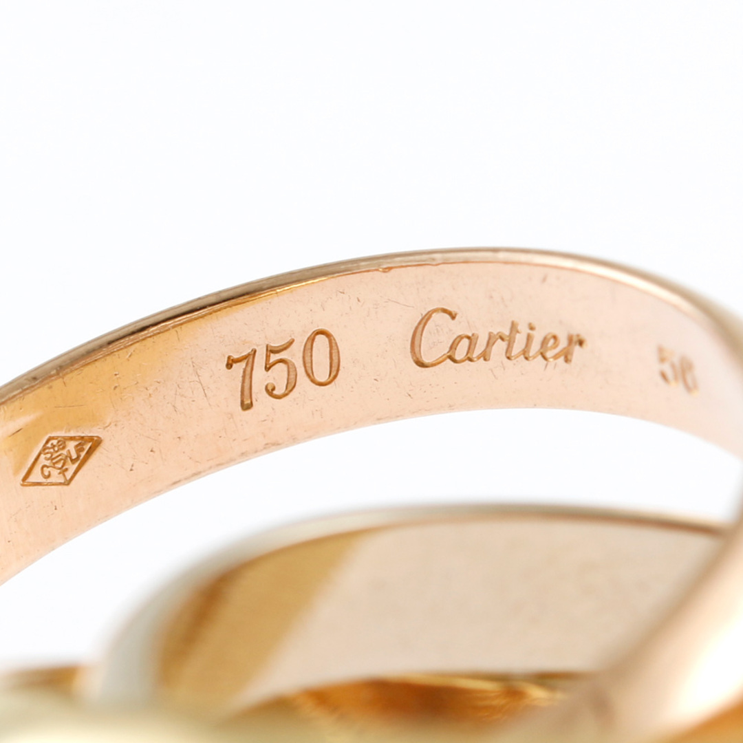 Cartier(カルティエ)のカルティエ トリニティ リング 指輪 13.0号 18金 K18イエローゴールド レディース CARTIER  中古 レディースのアクセサリー(リング(指輪))の商品写真