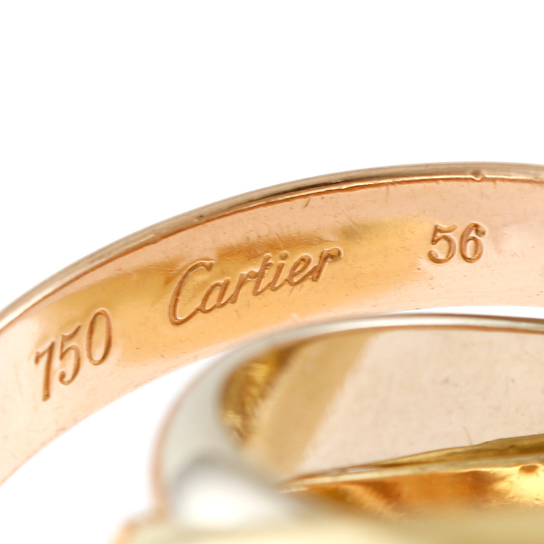 Cartier(カルティエ)のカルティエ トリニティ リング 指輪 13.0号 18金 K18イエローゴールド レディース CARTIER  中古 レディースのアクセサリー(リング(指輪))の商品写真