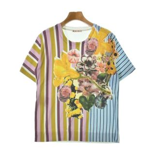 マルニ(Marni)のMARNI マルニ Tシャツ・カットソー 40(M位) 白x青xピンク等(総柄) 【古着】【中古】(カットソー(半袖/袖なし))