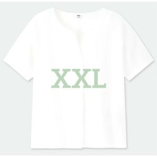 ユニクロ(UNIQLO)の新品タグ付き　マーセライズコットンキーネックT（半袖）　ユニクロ　XXL(Tシャツ(半袖/袖なし))