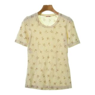 マルニ(Marni)のMARNI マルニ Tシャツ・カットソー 40(M位) ベージュ(総柄) 【古着】【中古】(カットソー(半袖/袖なし))