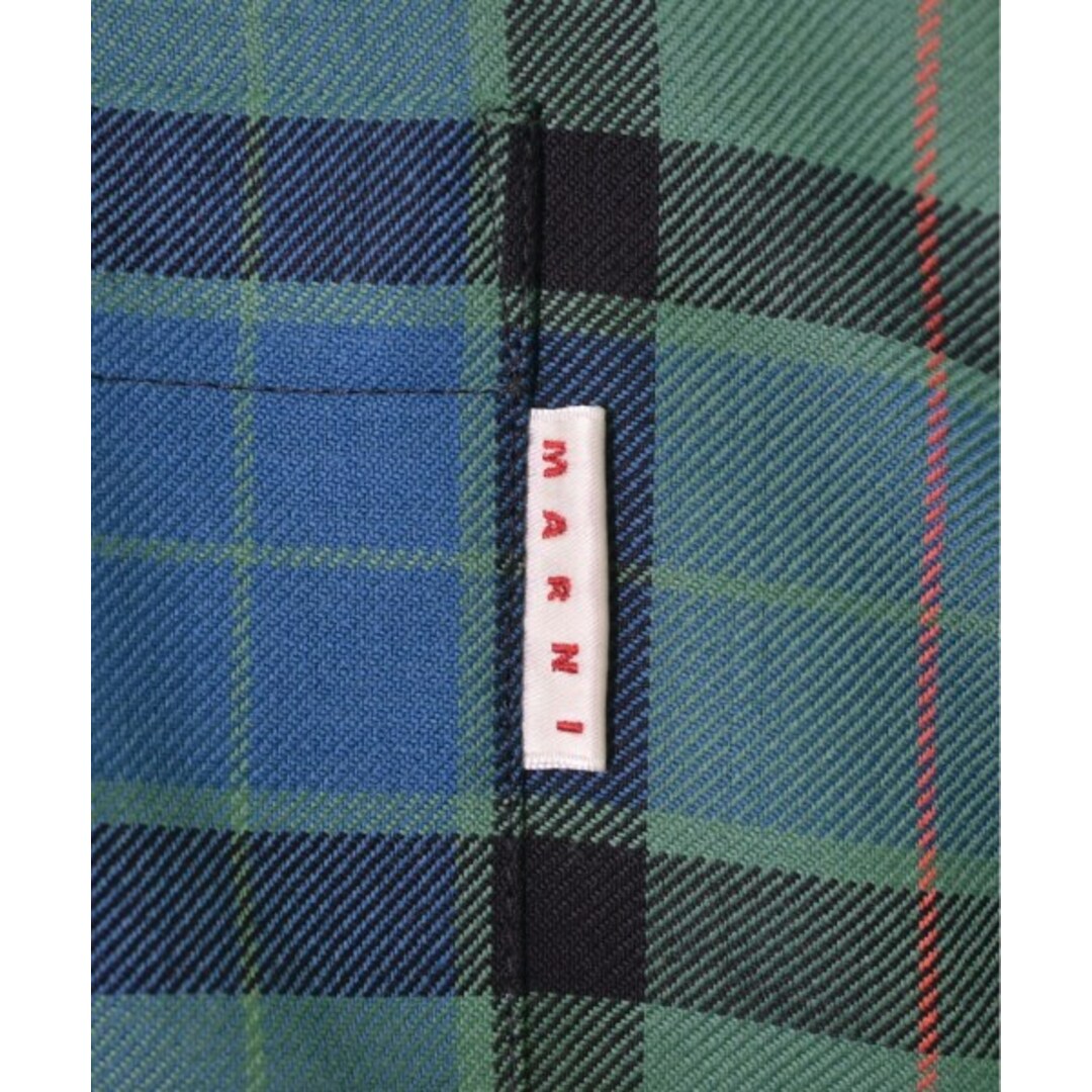 Marni(マルニ)のMARNI マルニ カジュアルシャツ 50(XL位) 緑x水色x黒等(チェック) 【古着】【中古】 メンズのトップス(シャツ)の商品写真