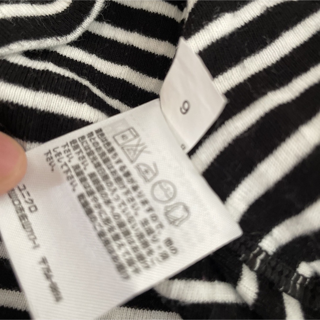UNIQLO - ユニクロ ボーダータートルネック 140 シマシマの通販 UNIQLO - ユニクロ ボーダータートルネック 140 シマシマの通販