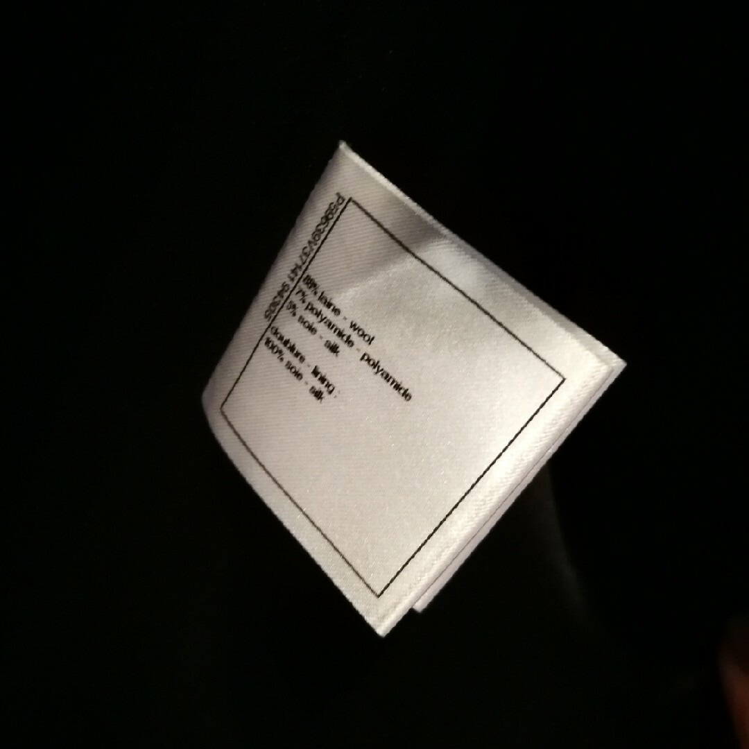 CHANEL(シャネル)のシャネルオム　ツイードロングコート　サイズ５０ メンズのジャケット/アウター(チェスターコート)の商品写真