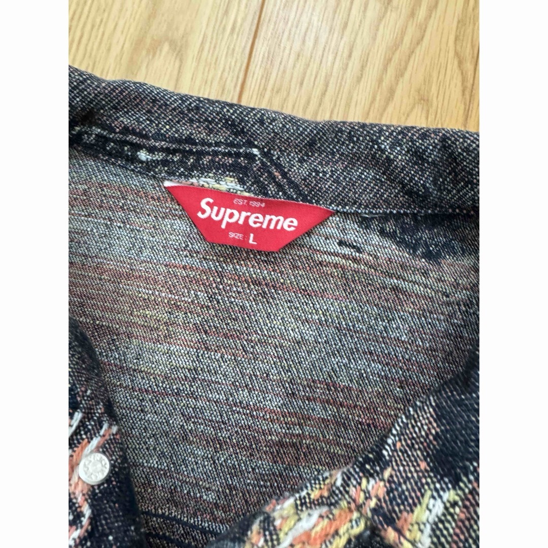 Supreme(シュプリーム)のSupreme Archive Denim Jacquard Trucker メンズのジャケット/アウター(Gジャン/デニムジャケット)の商品写真