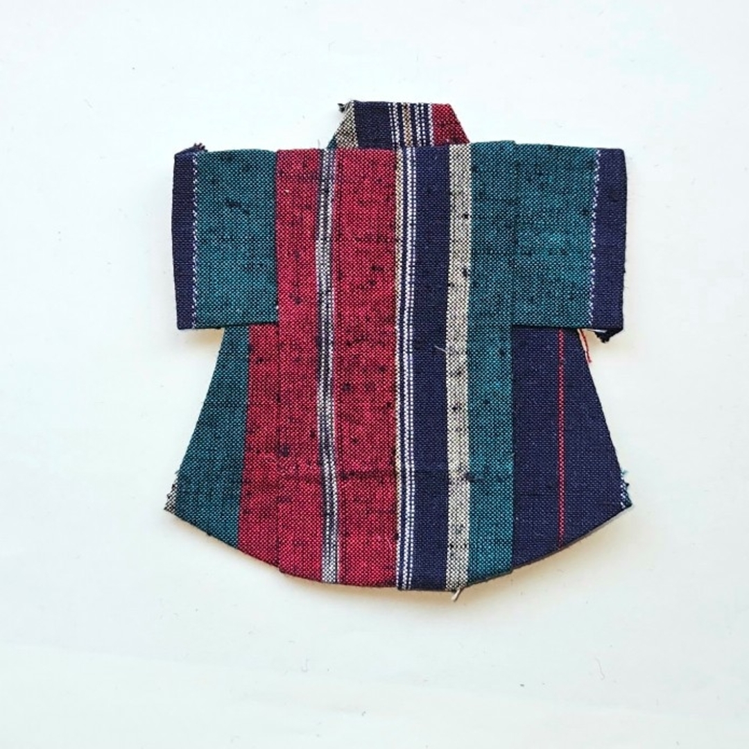 着物キルトトップ　(縞柄)　6枚セット ハンドメイドの素材/材料(生地/糸)の商品写真