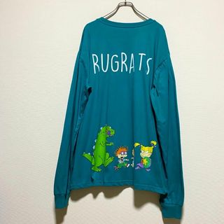 ティービーアンドムービー(TV&MOVIE)のアメリカ古着　ニコロデオン　ラグラッツ　長袖　Tシャツ　ロンT　アニメ　P296(Tシャツ/カットソー(七分/長袖))