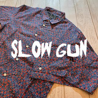 スロウガン(SlowGun)の【SLOW GUN】スロウガン 薄手 花柄長袖シャツ サイズ1 ドレスシャツ(シャツ)