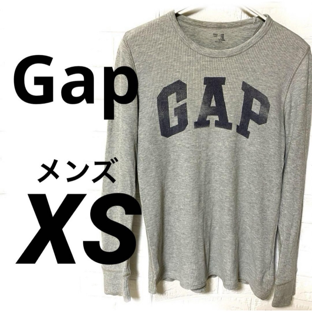 GAP(ギャップ)のGAP   メンズ　XS   トップス   グレー　ロンT メンズのトップス(Tシャツ/カットソー(七分/長袖))の商品写真