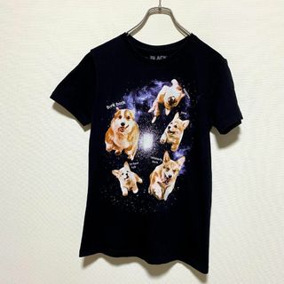 ヴィンテージ(VINTAGE)のアメリカ古着　犬　イヌ　コーギー　半袖　Tシャツ　アニマル　プリント　P108(Tシャツ/カットソー(半袖/袖なし))