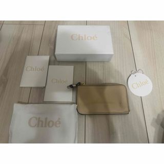 Chloe クロエ フラグメントケース カードケース クリーム色