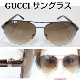 グッチ(GUCCI)のGUCCI サングラス ティアドロップ ダブルブリッジ GG2222 GM9(サングラス/メガネ)