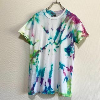 ギルタン(GILDAN)のアメリカ古着　タイダイ　半袖　Tシャツ　リメイク　ハンドメイド　P138(Tシャツ/カットソー(半袖/袖なし))