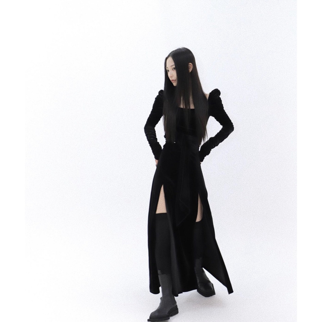 melt.(メルト)のmelt the lady both feet slit dress レディースのワンピース(ロングワンピース/マキシワンピース)の商品写真