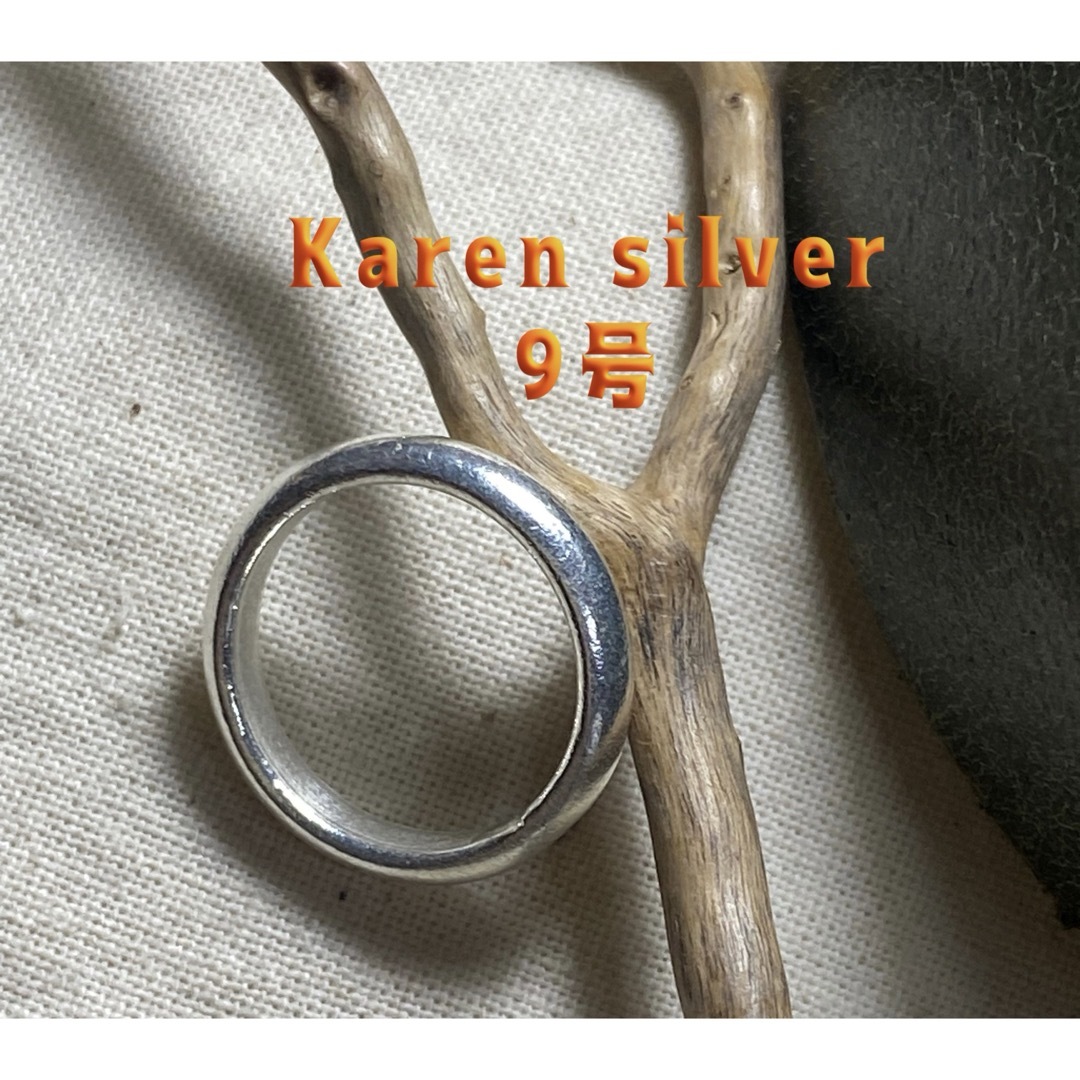 ラウンド　カレンシルバー甲丸シンプル　KARENSILVERマリッジリングnぬA メンズのアクセサリー(リング(指輪))の商品写真