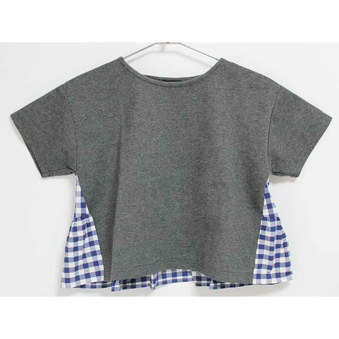 pom ponette(ポンポネット)の‡ポンポネット/pom ponette‡140cm 半袖Tシャツ/半袖カットソー グレー系【中古】子供服 キッズ kids ジュニア 女の子 夏 124032 tops キッズ/ベビー/マタニティのキッズ服女の子用(90cm~)(Tシャツ/カットソー)の商品写真