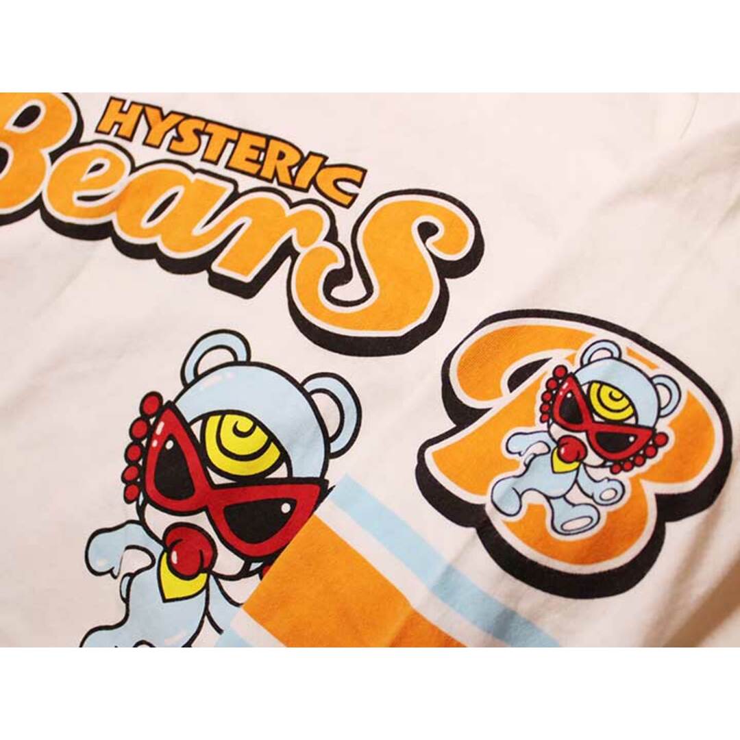 HYSTERIC MINI(ヒステリックミニ)の[ヒステリックミニ/HYSTERIC MINI]130cm 七分袖カットソー/七分袖Tシャツ/ロンT 白×オレンジ【中古】子供服 キッズ kids 男の子 女の子 春 723032 tops キッズ/ベビー/マタニティのキッズ服女の子用(90cm~)(Tシャツ/カットソー)の商品写真