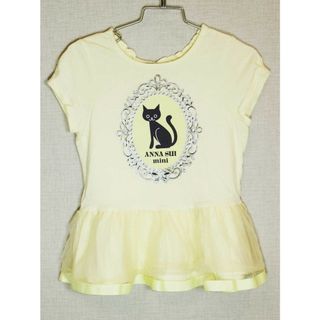 [アナスイミニ/ANNA SUI mini]120cm 半袖カットソー/半袖Tシャツ 黄色【中古】子供服 キッズ kids 女の子 夏 106032 tops