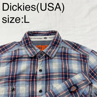 ディッキーズ(Dickies)のDickies(USA)ビンテージコットンQSチェックシャツ(シャツ)