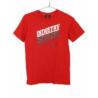 ディーゼル(DIESEL)の[ディーゼルキッズ/DIESEL kids]140cm 半袖カットソー/半袖Tシャツ 赤【中古】子供服 キッズ kids ジュニア 男の子 夏 605032 tops(Tシャツ/カットソー)