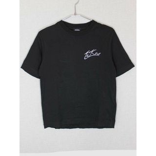 [ディーゼルキッズ/DIESEL kids]130cm 半袖カットソー/半袖Tシャツ 黒 ダメージ加工【中古】子供服 キッズ kids 男の子 女の子 夏 605032 tops