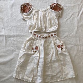 apolina kids セットアップ 5-7y