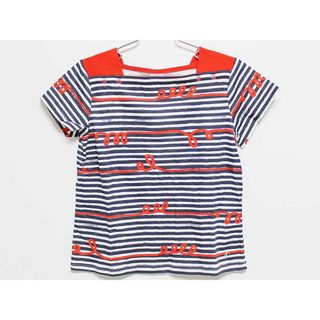 PETIT BATEAU - 新品 未使用品‡プチバトー/PETIT BATEAU‡128cm 半袖Tシャツ/半袖カットソー 白×紺 子供服 キッズ kids 女の子 夏 206032 tops