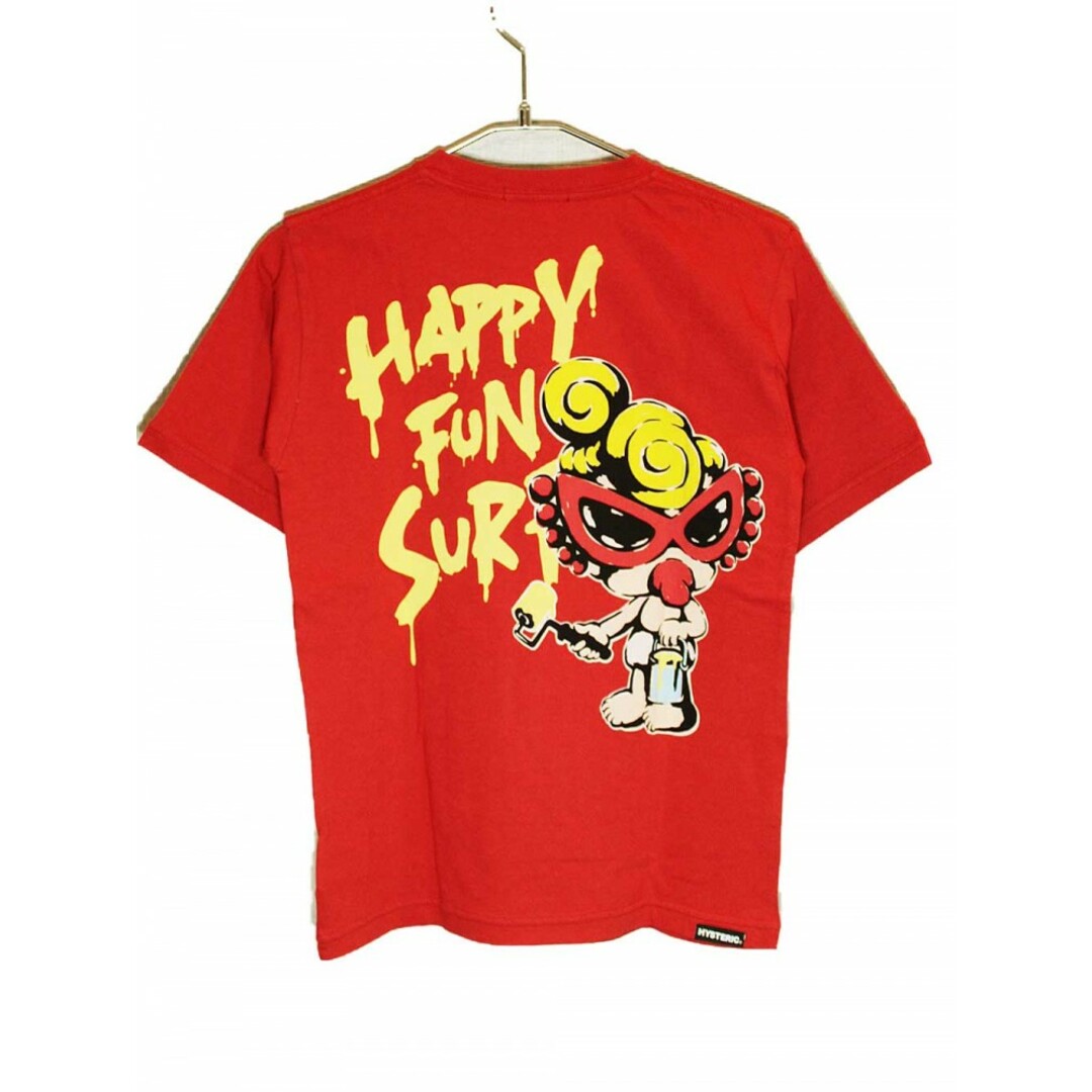 HYSTERIC MINI(ヒステリックミニ)の[ヒステリックミニ/HYSTERIC MINI]130cm 半袖カットソー/半袖Tシャツ 赤×黄色【中古】子供服 キッズ kids 男の子 女の子 夏 724032 tops キッズ/ベビー/マタニティのキッズ服女の子用(90cm~)(Tシャツ/カットソー)の商品写真