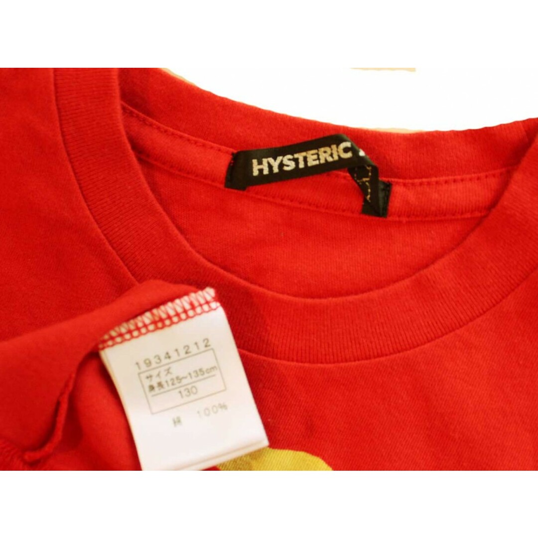 HYSTERIC MINI(ヒステリックミニ)の[ヒステリックミニ/HYSTERIC MINI]130cm 半袖カットソー/半袖Tシャツ 赤×黄色【中古】子供服 キッズ kids 男の子 女の子 夏 724032 tops キッズ/ベビー/マタニティのキッズ服女の子用(90cm~)(Tシャツ/カットソー)の商品写真