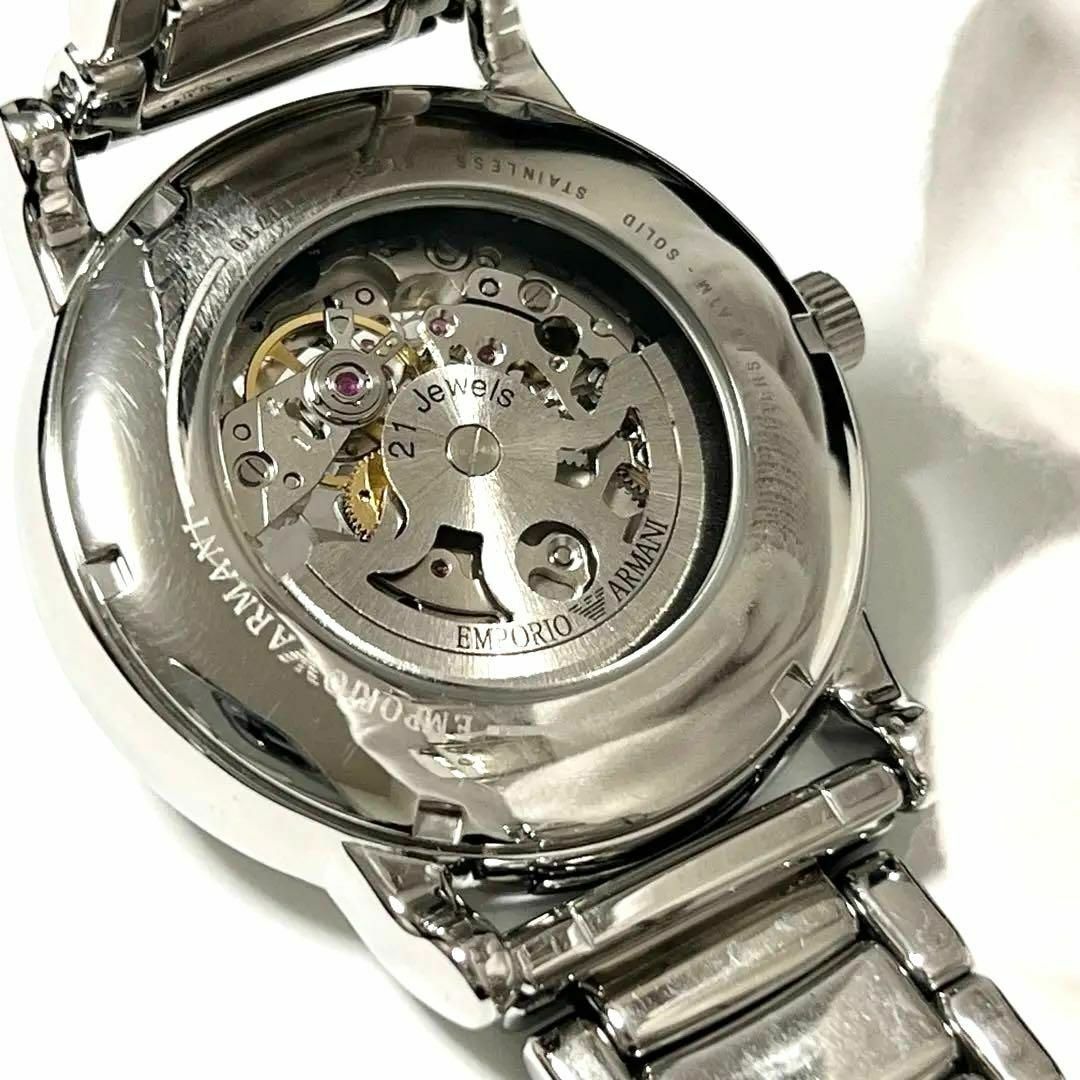 Emporio Armani(エンポリオアルマーニ)の【人気モデル】エンポリオアルマーニ　メンズ　時計　腕時計　自動巻き　シルバー色 メンズの時計(腕時計(アナログ))の商品写真