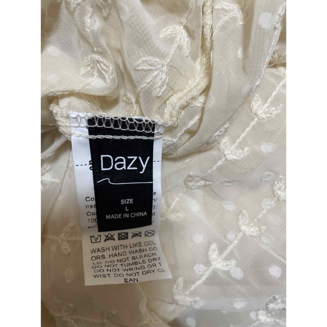 DazyClair(デイジークレア)のDAZY サイズL 刺繍ブラウス長袖 レディースのトップス(シャツ/ブラウス(長袖/七分))の商品写真