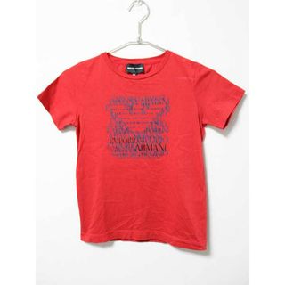 エンポリオアルマーニ(Emporio Armani)の《エンポリオアルマーニ/EMPORIO ARMANI》142cm 半袖Tシャツ/半袖カットソー 赤 '21年製【中古】子供服 キッズ kids 男の子 夏 325032 tops(Tシャツ/カットソー)