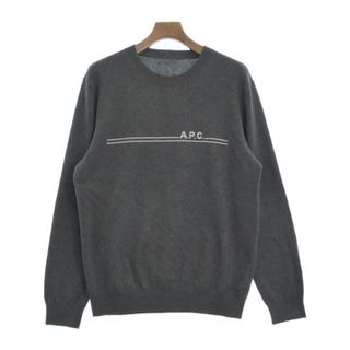 A.P.C. アーペーセー ニット・セーター -(L位) グレー 【古着】【中古】(ニット/セーター)