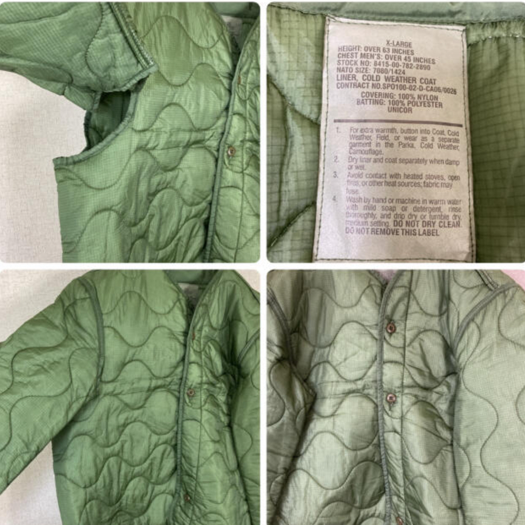 M-65 フィールドジャケット　ライナー　キルティングジャケットデットストック メンズのジャケット/アウター(ミリタリージャケット)の商品写真
