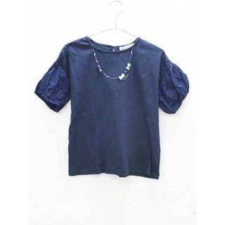 ポンポネット(pom ponette)の〓ポンポネット/pom ponette〓150cm 半袖Tシャツ/半袖カットソー 紺【中古】子供服 キッズ kids  ジュニア 女の子 夏 326032 tops(Tシャツ/カットソー)