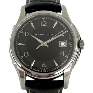 ハミルトン(Hamilton)の☆☆HAMILTON ハミルトン ジャズマスター ジェント デイト H324111 ブラック クォーツ メンズ 腕時計(腕時計(アナログ))