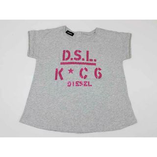 ディーゼル(DIESEL)の▽ディーゼルキッズ/DIESEL kids▽115cm 半袖カットソー/半袖Tシャツ グレー×ピンク【中古】子供服 キッズ kids 女の子 夏 716022 tops(Tシャツ/カットソー)