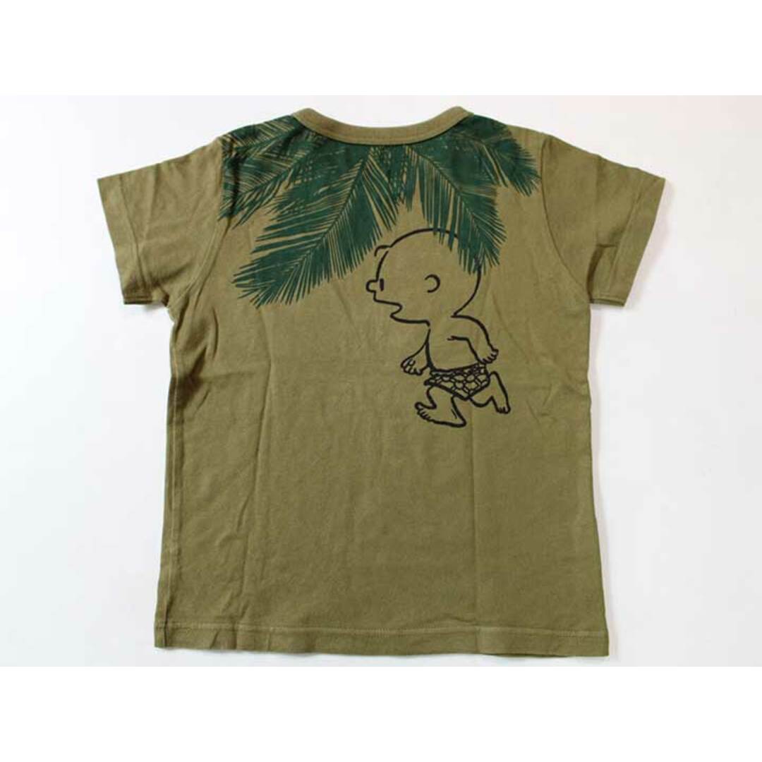 familiar(ファミリア)の☆ファミリア/familiar☆120cm 半袖Tシャツ/半袖カットソー カーキ スヌーピーコラボ 【中古】子供服 キッズ kids 男の子 夏 716022 tops キッズ/ベビー/マタニティのキッズ服女の子用(90cm~)(Tシャツ/カットソー)の商品写真