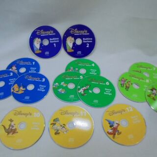 ディズニー(Disney)のDWE「Story　and　Songs」CD14枚（ケースなし）使用感！！(知育玩具)