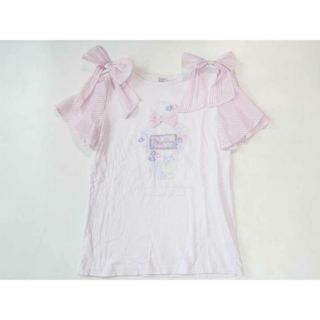 メゾピアノ(mezzo piano)の☆メゾピアノ/mezzo piano☆150cm 半袖Tシャツ/半袖カットソー ピンク 【中古】子供服 キッズ kids ジュニア 女の子 夏 414032 tops(Tシャツ/カットソー)