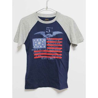 ラルフローレン(Ralph Lauren)の‡ラルフローレン/Ralph Lauren‡140cm 半袖Tシャツ/半袖カットソー 紺×グレー【中古】子供服 キッズ kids ジュニア 男の子 夏 215032 tops(Tシャツ/カットソー)